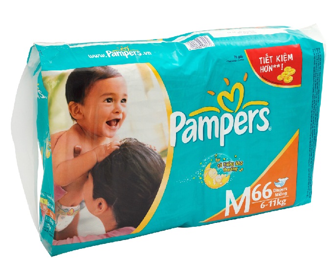 Bỉm pamper dán m66