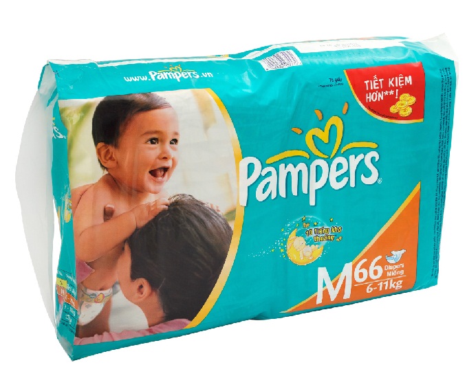 Bỉm pamper dán m66