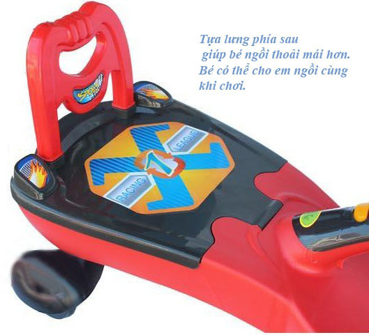 Xe lắc Song Long 3388 có tựa cho bé3